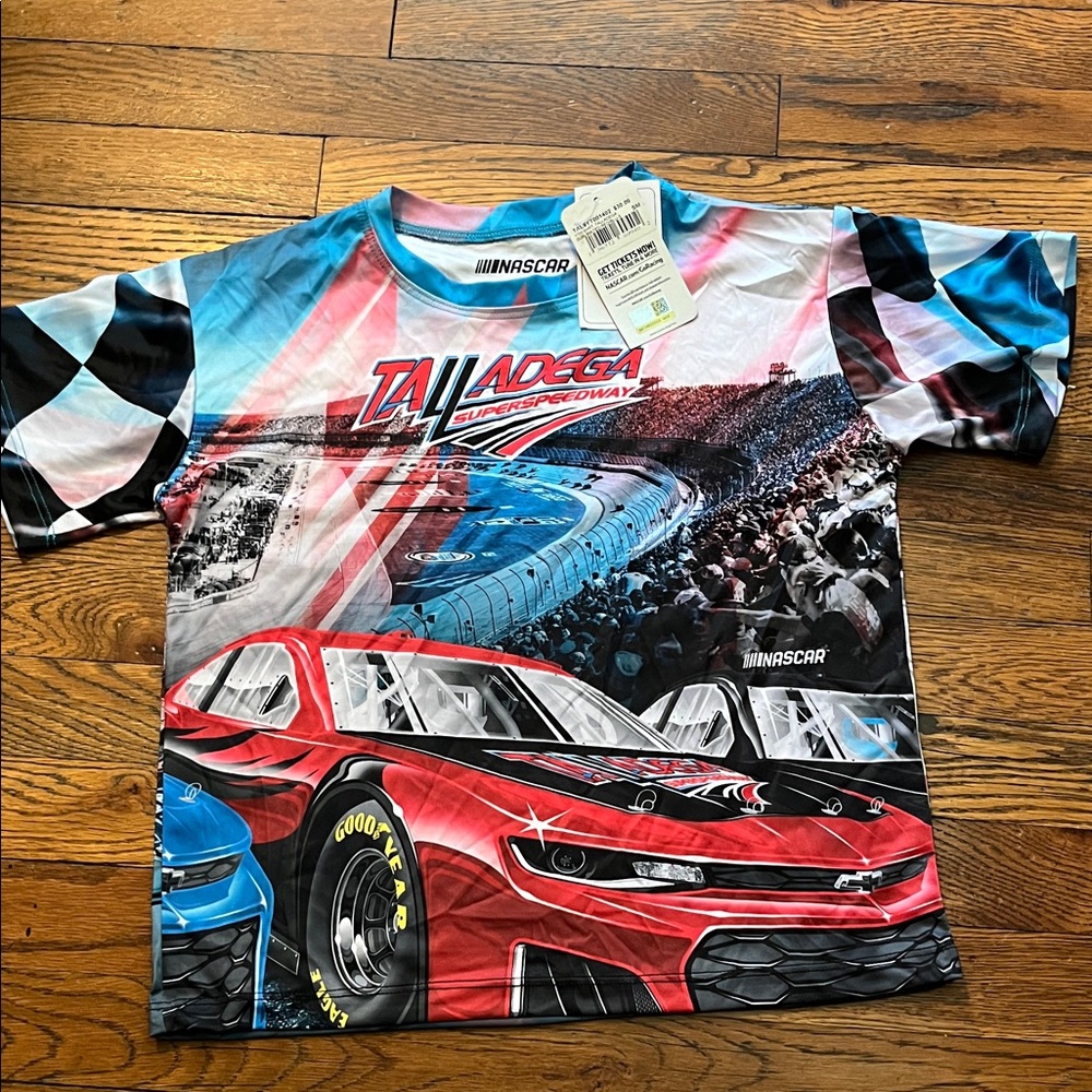 NASCAR Talladega Race Car Tee - Red and Blue